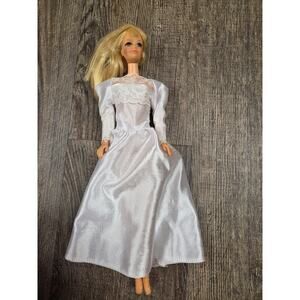 Vintage 1966 Made in Japan Long Blonde Ponytail Mod Dance Dress Barbie